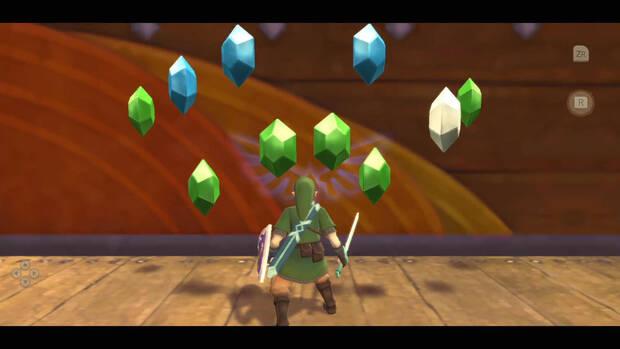 The Legend of Zelda: Skyward Sword HD - Dibuja rupias en los muros divinos