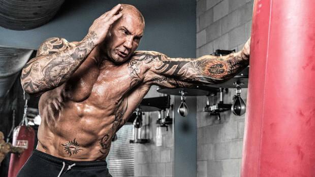 Dave Bautista entrenando