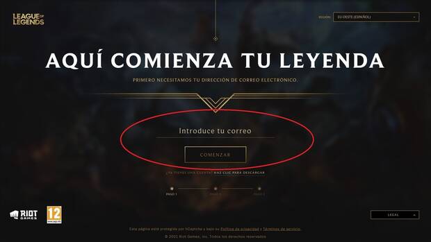 League of Legends: Cómo crear una cuenta nueva en League of Legends