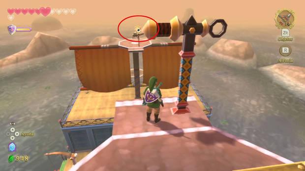 The Legend of Zelda Skyward Sword HD - Galeón de las arenas: hacia la popa