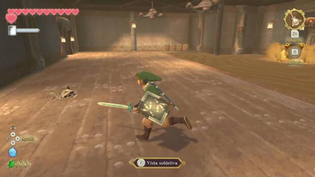 The Legend of Zelda Skyward Sword HD - Galeón de las arenas: sala con arenas movedizas