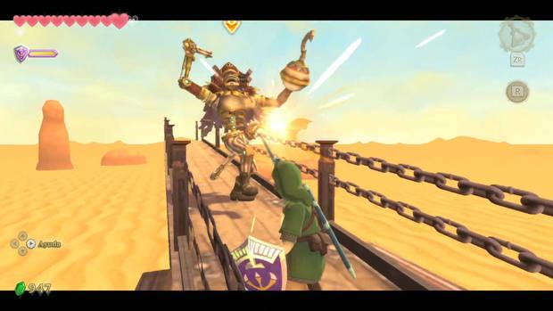 The Legend of Zelda Skyward Sword HD - Galeón de las arenas: combate contra DL-002G Don Gera