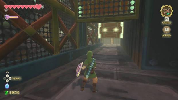 The Legend of Zelda Skyward Sword HD - Galeón de las arenas: sótano con mecanismos