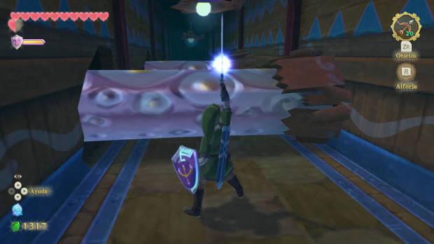 The Legend of Zelda Skyward Sword HD - Daidagos: tentáculos que bloquean el paso