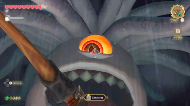 The Legend of Zelda Skyward Sword HD - Daidagos: disparo en el ojo