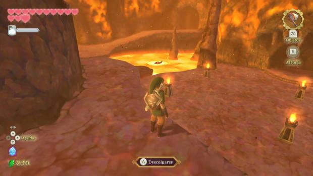 The Legend of Zelda Skyward Sword HD - Hypnea de Din: camino a seguir en la cima del volcán