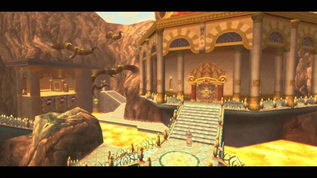 The Legend of Zelda Skyward Sword HD - Gran santuario antiguo: vista de la puerta del jefe