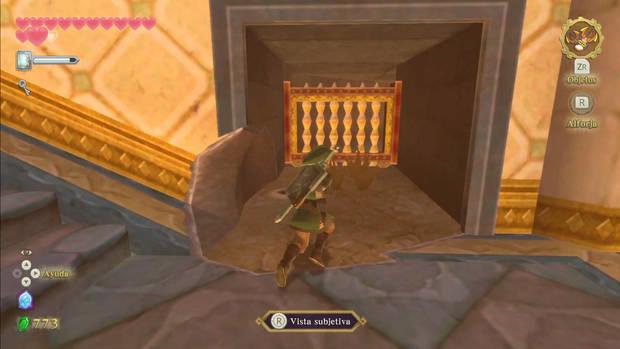 The Legend of Zelda Skyward Sword HD - Gran santuario antiguo: puerta bloqueada de botella vacía