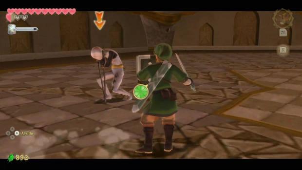 The Legend of Zelda Skyward Sword HD - Grahim - Gran santuario antiguo: clavado en el suelo