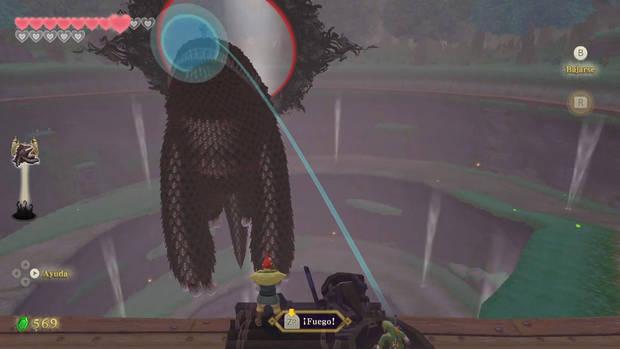 The Legend of Zelda Skyward Sword HD - Lanzar a Link hacia el Durmiente
