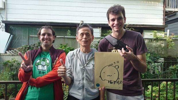 García junto a Masamitsu Niitani, fundador de Compile.