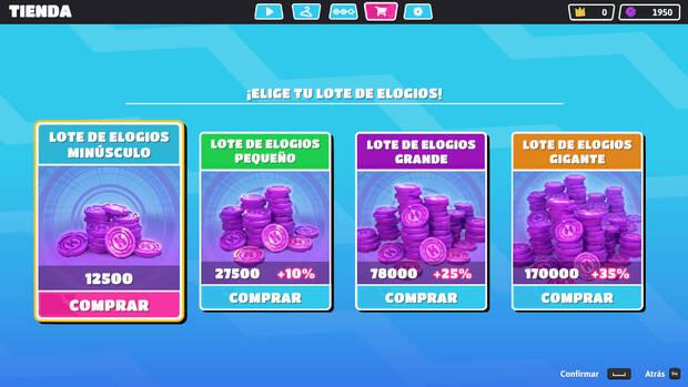 Fall Guys - Comprar elogios con dinero real (precios de los lotes)