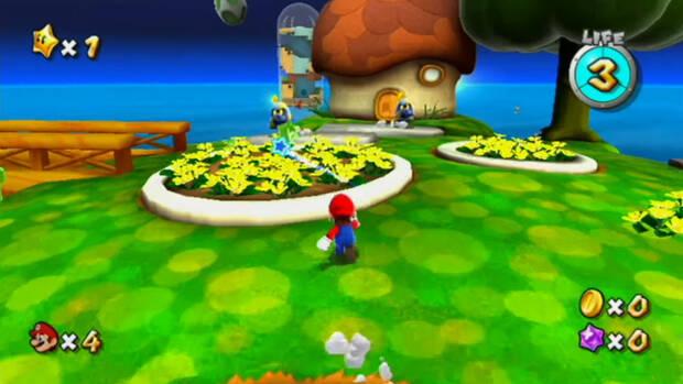 Planeta Ovoide Y Planta Dinopiraña al 100% en Super Mario Galaxy 01