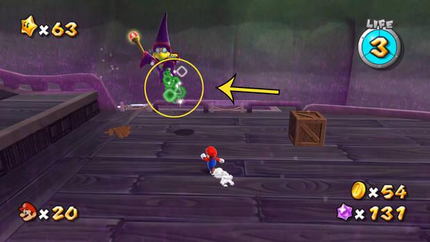 Super Mario Galaxy - Punto débil del jefe Kamelia