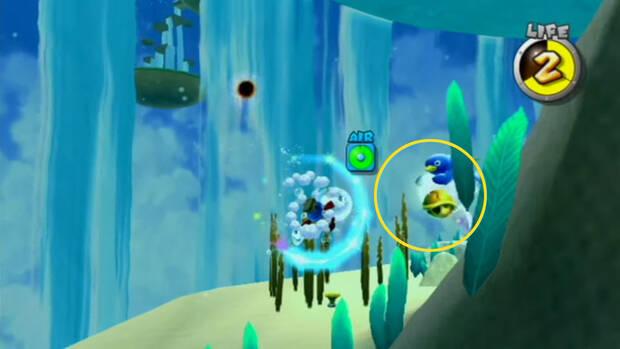 Examen de natación al 100% en Super Mario Galaxy 01