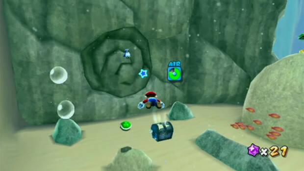 Secreto en la Cueva Remolino al 100% en Super Mario Galaxy 01