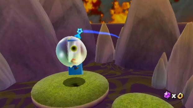 Al son de las burbujas al 100% en Super Mario Galaxy 01