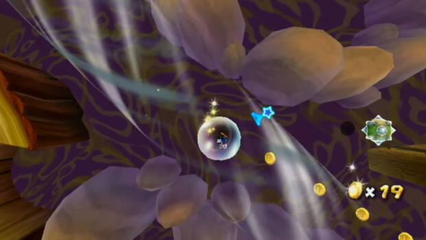 Al son de las burbujas al 100% en Super Mario Galaxy 02
