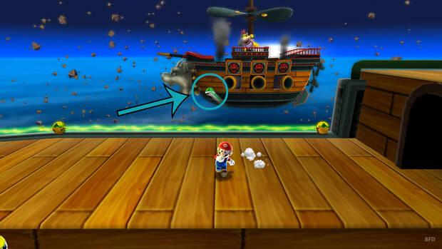 Super Mario Galaxy - Punto débil del jefe Bowsy