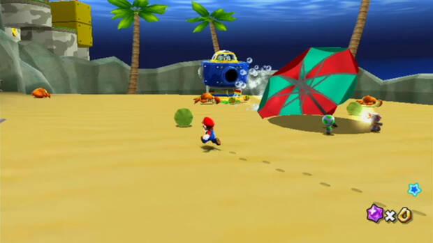 Paseo aéreo con lanzador de agua al 100% en Super Mario Galaxy 01