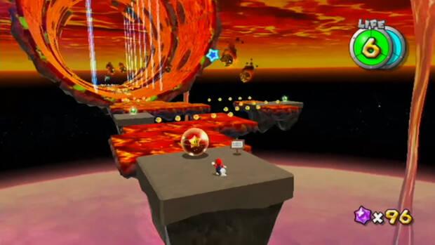 Lluvia de meteoros al 100% en Super Mario Galaxy 01