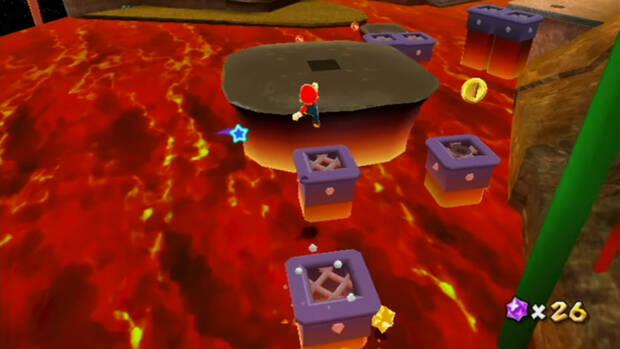 Planta Dinopiraña en magma al 100% en Super Mario Galaxy 01