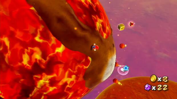 Magma viene, magma va al 100% en Super Mario Galaxy 01