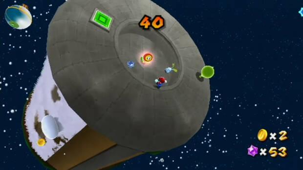 El desafío de los conejos al 100% en Super Mario Galaxy 02