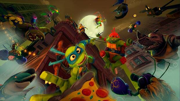 Primera ilustracin conceptual del juego de Teenage Mutant Ninja Turtles: Mutant Mayhem