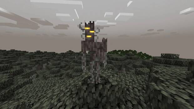 Minecraft: Imagen promocional del creaking