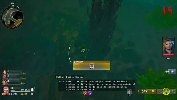 CoD Black Ops 6 Zombis Easter egg Terminus - Recoger la tarjeta dorada bajo el agua