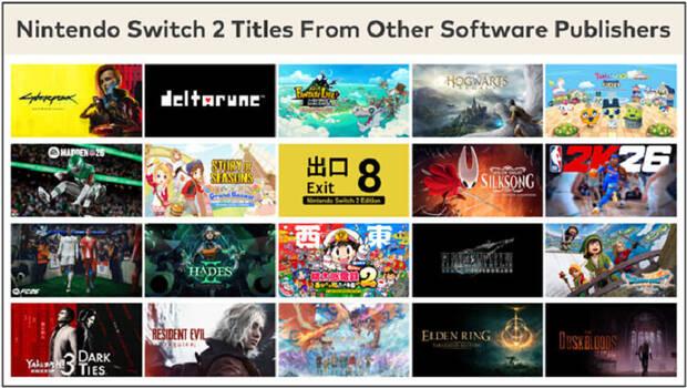 Juegos third party en Nintendo Switch 2
