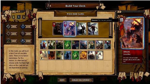 Gwent: The Witcher Card Game detalla su modo Arena Imagen 2