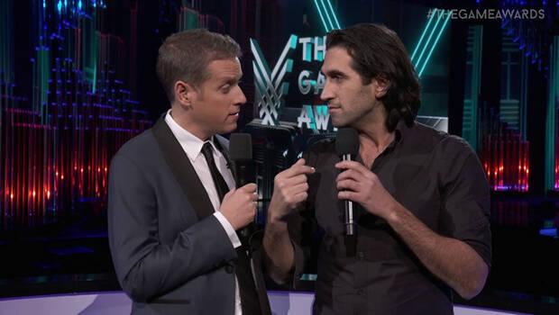 Geoff Keighley y Josef Fares en la gala de The Game Awards.