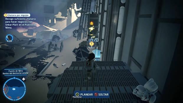 LEGO Star Wars: The Skywalker Saga - Cómo saltar en las flechas azules