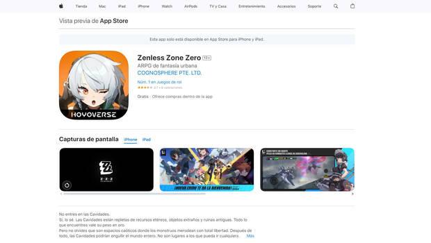 Cmo descargar gratis Zenless Zone Zero en mviles iOS?