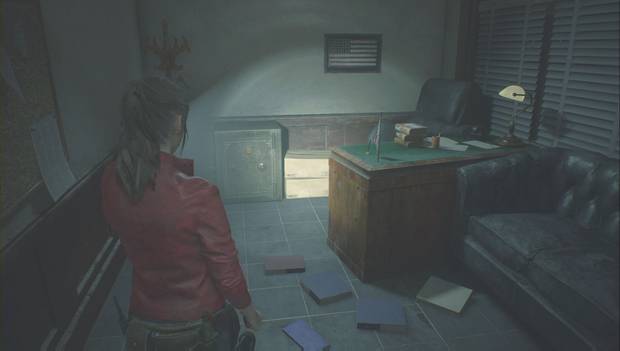 Resident Evil 2 - Encuentra los 3 medallones: caja fuerte