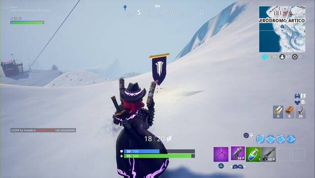 Fortnite Battle royale - Nevada 8: localización del estandarte