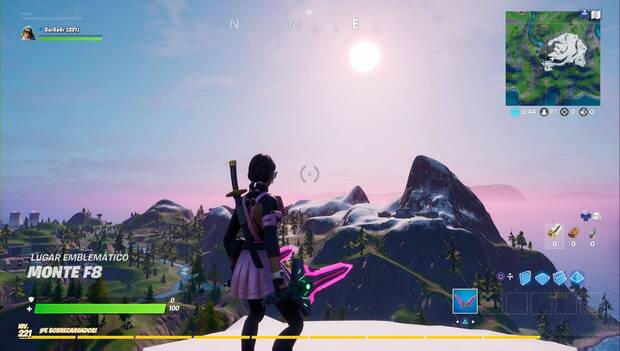 Fortnite Battle Royale - Ubicación del Monte F8