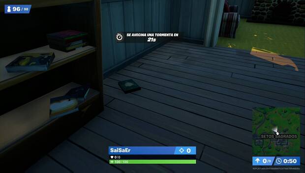 Fortnite - Reúne libros: libro 3 en Setos Sagrados