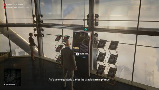 Hitman 3- Caída de poder: terminal con el que interactuar