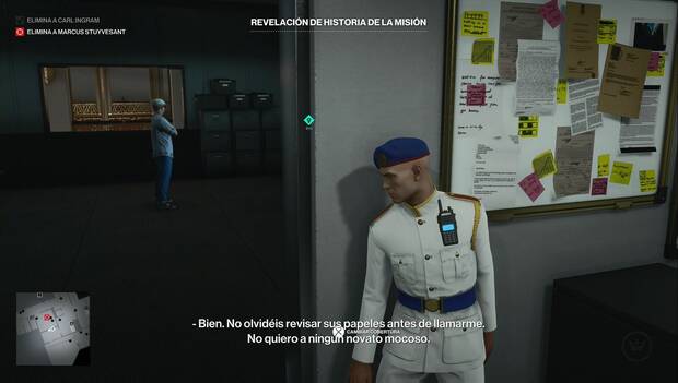 Hitman 3 - Inseguridad: conversación en la sala de seguridad