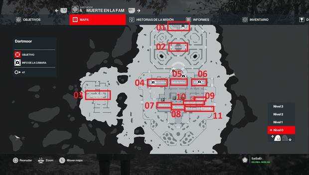 Hitman 3 - Ubicaciónes en Dartmoor: nivel 0