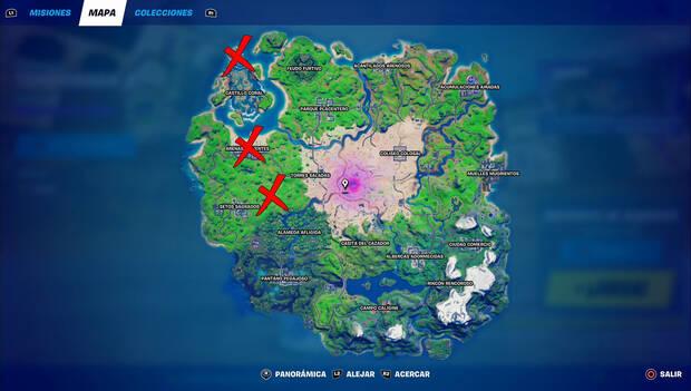 Fortnite - Telliz de Tiburoncín, Arenas Ardientes y Estanque de Pescaos