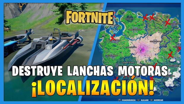 Fortnite - Destruye lanchas motoras