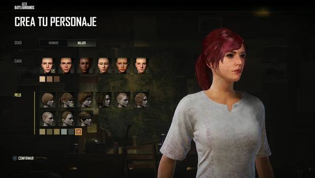 PUBG - Personalización de personaje: pantalla de personalización de personaje