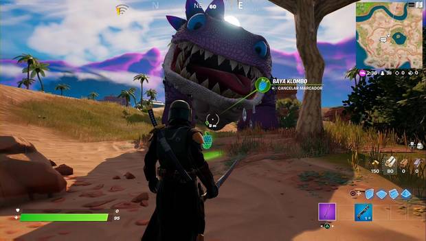 Fortnite Battle Royale - Klombo absorbiendo bayas