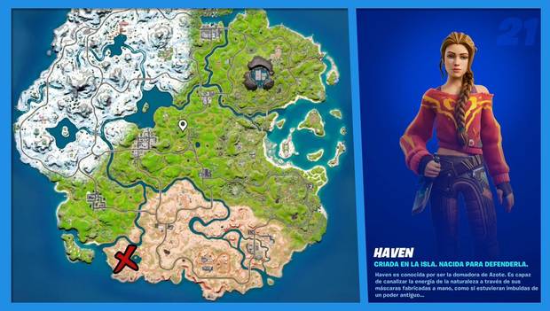 Fortnite Battle Royale - C3 T1 - Ubicción de Haven