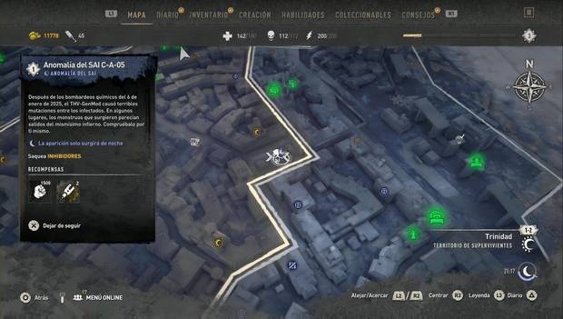 Dying Light 2 - Anomalías del SAI: ubicación de la anomalía C-A-05