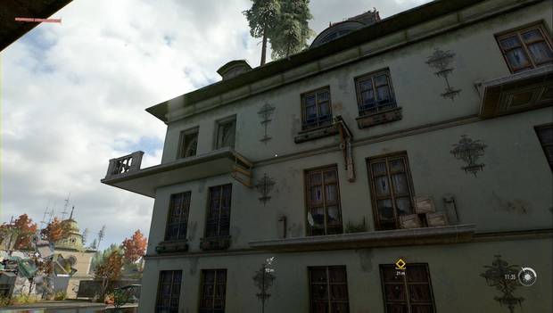 Dying Light 2 - Ni lo sueñes: fachada por la que entrar al edificio